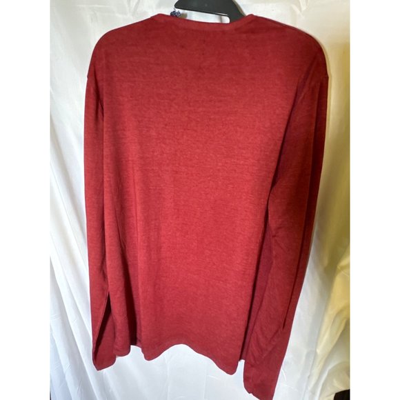 Buffalo David Bitton Men's Kaduk Long-Sleeve T-shirt, Cranberry, Size M, NWT - Picture 5 of 5